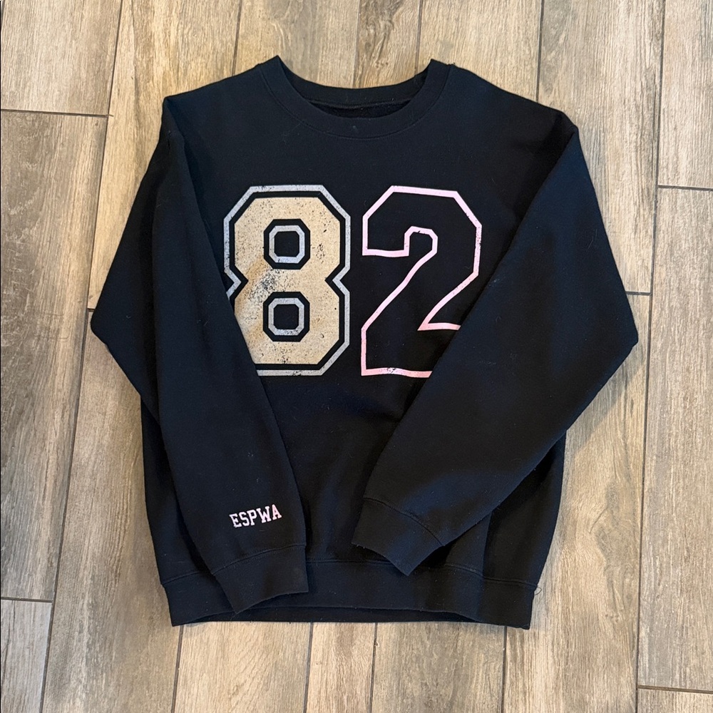 Black Sweatshirt with Number Design